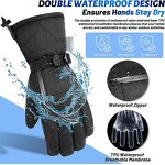 Waterproof Ski Gloves Manufacturer - -40F Touch Screen