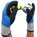 Sandy Latex Gloves Supplier - Double Coated Waterproof
