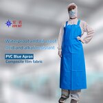PE Apron Supplier - Blue Breathable Waterproof Non-Woven