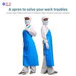 PE Apron Supplier - Blue Breathable Waterproof Non-Woven