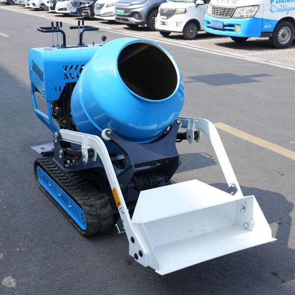 Self-loading Concrete Mixer Factory - Free Shipping Gasoline Mobile Drum