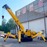 Micro Spider Crane Manufacturer - Hydraulic Mobile Foldable Legs 3 Ton