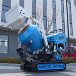 Small Portable Concrete Mixer Factory - Free Shipping Construction Site Cement