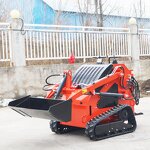 Mini Crawler Skid Steer Loader Factory - with Attachments