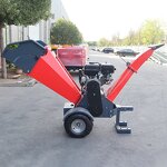 Drum Wood Chipper Factory - New Design 15HP Gasoline Engine 120mm