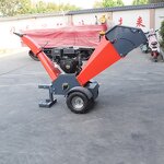Drum Wood Chipper Factory - New Design 15HP Gasoline Engine 120mm