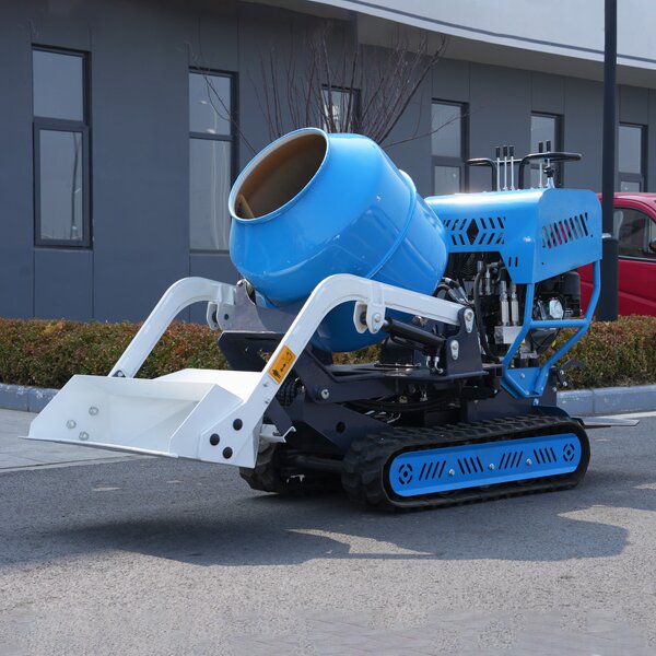 Crawler Mini Concrete Mixer Supplier - Free Shipping Hydraulic Drive Portable