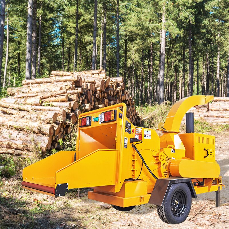Wood Chipper Shredder Factory - Forestry Mobile Industrial Drum