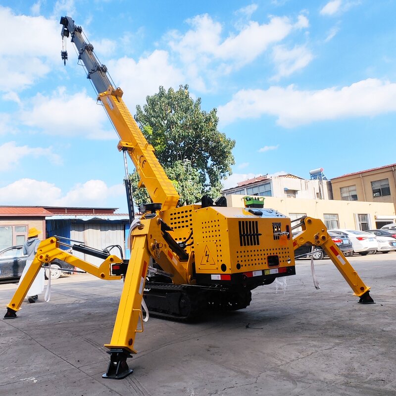Spider Crane Manufacturer - Automatic Small Crawler 3-8ton Telescopic
