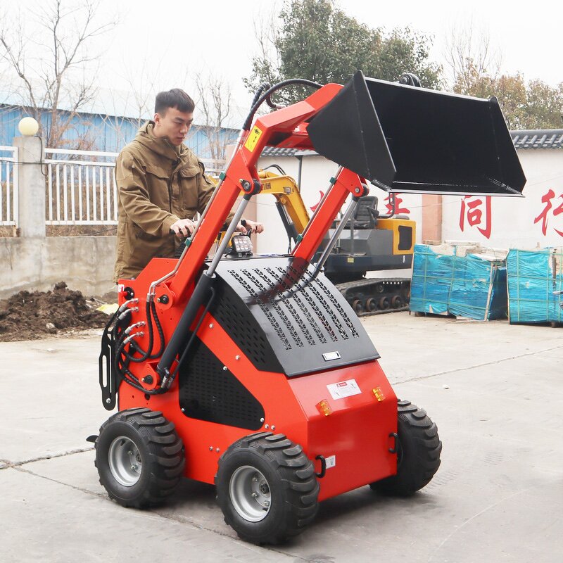 Mini Crawler Skid Steer Loader Factory - with Attachments