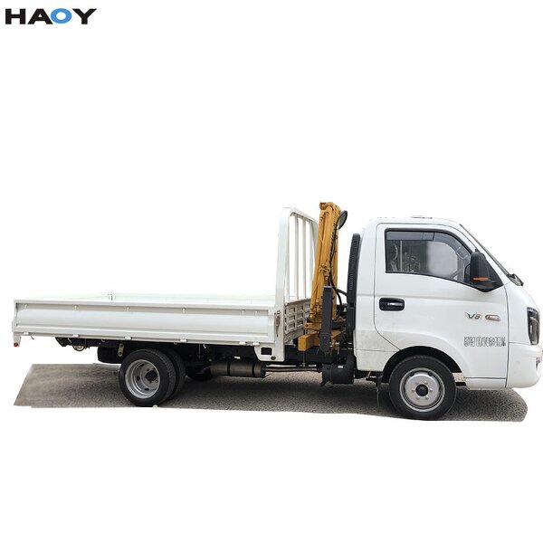 Light Cargo Truck Supplier - with Mini Crane for Sale