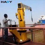 12 Ton Marine Crane Supplier - Folded Boom Deck Harbor