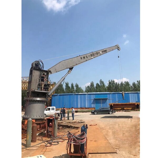 Marine Onshore Deck Crane Manufacturer - 3ton Stiff Boom 12-15m