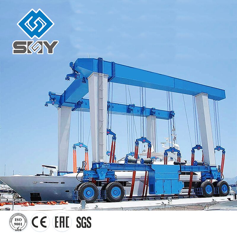 Boat Lifting Gantry Crane Manufacturer - 7-100ton with 2-10m