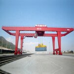 Electric Mobile Container Crane Supplier - 45 ton Rail Mounted