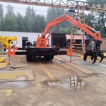 2T Hydraulic Grapple Crane Supplier - Orange Peel Scrap