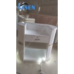Kisen办公家具小型牙科白色黑色前台收银前台，Led灯110V 220V供美容院使用