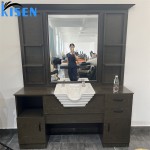 Kisen直销理发站最新的沙龙家具与单面玻璃镜子浴室使用