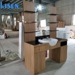 Kisen 2025最新经典重型美发沙龙造型站商业理发站美容镜浴室医院