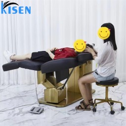 Kisen廉价洗发椅电动头部按摩背部洗发白色黑色洗发椅沙龙设备