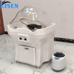 Kisen沙龙家具豪华白色洗发盆与水箱洗发便携式洗发水槽无管洗发碗