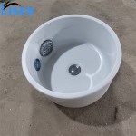 时尚便携式陶瓷玻璃丙烯酸白色足疗水槽碗黑色脚休息美容Spa沙龙使用