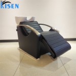 Kisen时尚美发沙龙理发店家具可调节洗发水造型椅和按摩电动床与躺椅腿