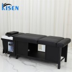 Kisen现代洗发床美发沙龙洗发椅洗发床水循环蒸笼沙龙洗发碗和Ch