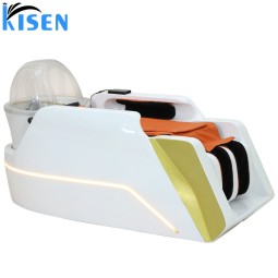 KISEN高品质蒸汽洗发椅现代水疗头水疗法电动泰式按摩洗发床出售