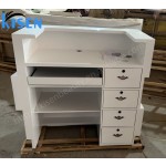 Kisen办公家具小型牙科白色黑色前台收银前台，Led灯110V 220V供美容院使用