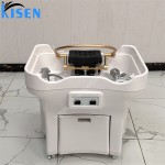 KISEN 50L Water tank Portable Height Adjustable Shampoo Basin Washing Bowl Hairdressing Salon Basin Hair Washing Sink Waste tank