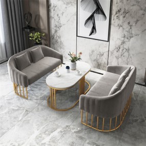 Kisen美容Spa家具现代等候沙发接待室客户椅与桌子出售