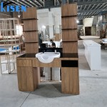 Kisen 2025最新经典重型美发沙龙造型站商业理发站美容镜浴室医院