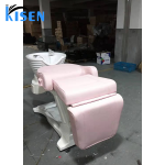 Kisen高端3电机电动可调升降机沙龙理发师洗发椅洗发碗水槽洗发床与按摩出售