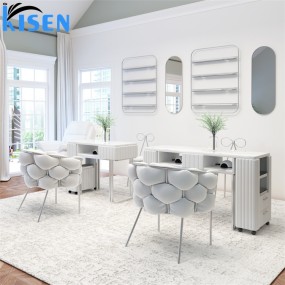 Kisen Popularity Nails Table Salon Manicure Equipment Modern Manicure Table Manicure Table and Chair Set for Beauty