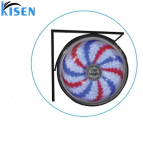 Kisen旋转理发杆灯红、白、蓝防水壁挂式LED风车灯，适用于理发店或发廊