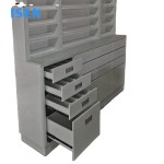 Storage Cabinet Barber Utility Unit Beauty Salon Station with Holders Styling Equipment with Drawers Shampoo Display