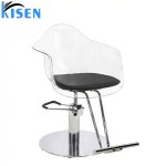 KISEN Wholesale New Design Salon Furniture Salon Equipment Barber Shop clear Styling Chair Barber Chair