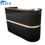 Kisen美发美容沙龙家具定制的颜色和尺寸白色粉红色黑色米色前台接待桌