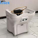 KISEN专业工厂沙龙椅便携式洗发盆头水疗设备水循环无管洗发碗
