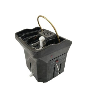 Kisen Hot Sale White Salon Washing Sink with Water tank and Water Heater No Plumbing for Beauty Bed Use