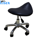 Kisen Popular Saddle Salon Furniture Modern pink White Black Brown Nail Stool Chair for Beauty Bed and Pedicure Chairs