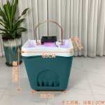 便携式沙龙盆洗发水槽洗发床沙龙家具黑色洗发盆头水疗中心没有管道。