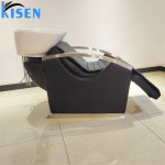 Kisen时尚美发沙龙理发店家具可调节洗发水造型椅和按摩电动床与躺椅腿