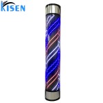 Kisen经典旋转LED开放标志理发标志180cm 90cm银垂理发店杆出售