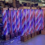 Kisen热卖美发沙龙转灯防水旋转LED灯大尺寸190厘米210厘米理发杆防水户外