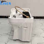 KISEN专业工厂沙龙椅便携式洗发盆头水疗设备水循环无管洗发碗