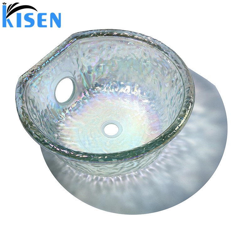 Kisen Beauty Salon Spa Furniture Foot Spa Massage Chair Pedicure Sink Glass Bowls Ready to Ship