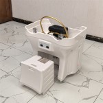 Kisen便携式50L水箱25L废水箱美容美发设备洗头发水槽无管道洗发盆碗出售