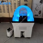Kisen可移动热水头部疗法泰式水疗便携式洗发盆洗发床，用于沙龙头部水疗法